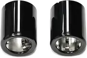 MKYKEGEAVF For B&MW For X1 For F49 For F48 2019+ Exhaust Tip Replacement Tailpipe Nozzle Muffler Tip Tuning Car exhaust pipe(Black)