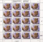 United States Postal Service Louis B. Armstrong Sheet of Twenty 32 Cents Stamps Scott 2982