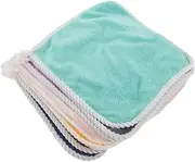 Yardwe 8pcs Soft Wash Cloths Fuzzy Hand Towels for Newborns for Facial Body Care Easy to Clean Machine Washable for Kitchen Bathroom Use