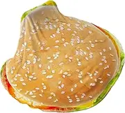 Flannel Blanket Hamburger Blanket Throw Blanket Soft Funny Blanket for Birthday Christmas, 180cm