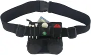 Golf Valuables Pouch Bag - Holder for Golf Tees, Balls, Keys, Cards & Cash - Gol