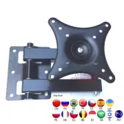 LCD-123R 15" 30"32" retractable vesa mount stand 25kg strong tv wall mount brac