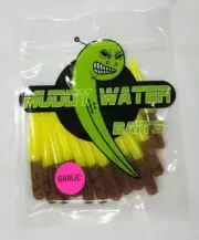 MUDDY WATER BAITS, 2-1/4" SOLID BODY & TAIL W/ GARLIC, CRAPPIE POLE BAIT MW-021