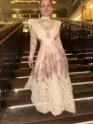 ZIMMERMANN New Luminosity Lyrical Corded Lace Gown Size AU2 USA Medium