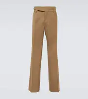 [Dolce & Gabbana] Dolce & Gabbana Wool-blend twill suit pants UK 36 brown