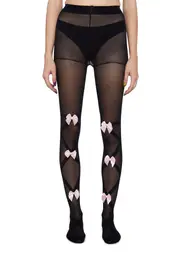 Eternal Bliss Sheer Tights- Black