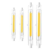 4pcs 2pcs R7S T3 Dimmable COB LED Light Bulb J78 78mm 5W J118 118mm 10W Halogen Equivalent Double Ended Flood Landscape Light 110V 220V