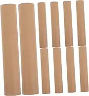Generic 10Pcs Mailing Tube for Postal Use Kraft Paper Storage for Posters Documents Artworks White Caps for Shipping Protection