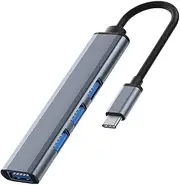 USB Hub 3.0 USB Splitter Port 4 in 1 with 1 3.0 Port and 3 2.0 Ports Compatible with MacBook Pro Windows Laptops and Other Devices with USB Ports
