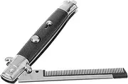 Healeved Foldable Comb Spring Combs Men's Hair Portable Pocket Styling Tool Detangler Brush Random Style
