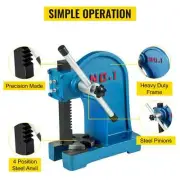 Arbor Press 1Ton 3Ton Manual Leverage Mountable Bearings Cast Iron for Riveting