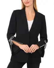 CeCe Rhinestone Cuff Blazer