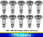 10 x 28W Halogen R63 Reflector Spot Light Globes Bulbs E27 Screw ES Warm White