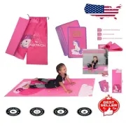 Kids Non-Toxic Yoga Mat Set with Yoga Cards - Perfect Unicorn Gift for Ages 3-12