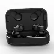 TWS bluetooth 5.0 Earphone Digital Display Wireless Stereo Noise Cancelling Sports Headset With Mic for IOS Android BLACK COLOR