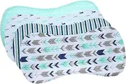 Abaodam Newborn Baby Burp Towel Set 4 Pack Soft Cotton Hiccup Cloths for Babies