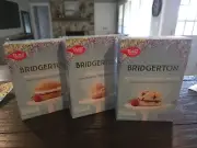 Betty Crocker Bridgerton Baking Kits Strawberry Scone-Creme Puff-Sponge Cake