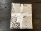 NEW Pottery Barn Rustic Forest King / Cal King Duvet Cabin Holiday Christmas