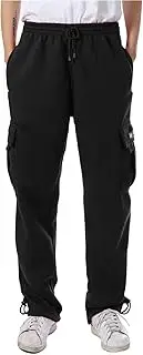 [JD Apparel] Mens Fleece Cargo Sweatpants Heavyweight M-5XL Big Tall