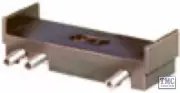 ST-205 OO/HO Scale Isolating Standard Straight & Switch 168mm Long Peco