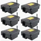 6Pcs Defence Rat Bait Station Trap Lockable Control Box Rodent Poison Mouse