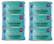 John West Tuna Chunks in BrineNo Drain MSC 3 x 100g PACK OF 2