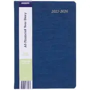 J.Burrows A5 Week to View Textured FY25/26 Diary Navy