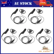 5x D style Earloop Earpiece For XPR7550 XPR7580 DP4801 APX8000 APX6000 APX7000