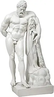 Design Toscano The Farnese Hercules Statue, Handcast Polyresin, Antique Stone Finish, Garden Statue, Classical, Mythology - Greek, Hercules
