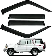 Car Window Rain Guard Window Visors Compatible with Toyota Prado FJ70【MK1-J70 1990-1996】, Outside Mount Visors Auto Side Window Deflectors Rain Shields Car Accessories - 4 Pcs