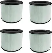 Binxind 4 Pack Replacement HEPA Filter Compatible for PARTU BS-08, 3 in 1 Filtration High Efficient Activated Carbon HEPA Filter