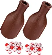Mikinona 2Pcs Plastic Pool Bottle for Billiard Games Fun Snooker Shaker Dice Prop Durable Billiard Accessory for Home Entertainment and Family Gatherings