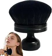 Uoqpty Bronzer Brush, Self-Tanner Applicator, Extra Coverage Makeup Application Tool with Soft Bristles for Blending Sunscreen on Back and Legs