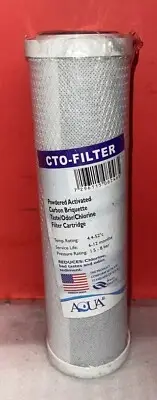 Aqua Water Filter CTO-Filter Powdered Activated Carbon Briquette Cartridge