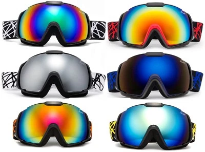 Snow Snowboarding Goggles "Wildcat" Adult Anti-Fog Wide Angle Frameless Unisex