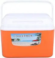 gernie 5L Insulated Portable Cooler Box, Orange, Keeps Food Freshness and Drink Cool, Camping, Beach, Picnic