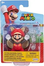 Nintendo - Super Mario Bros - Articulated Figure 2.5" - Mario Squirrel Flying Figures