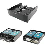 Multi-use 5.25 inch to 2.5 or 3.5" inch Front Bay Bracket Adapter Caddy