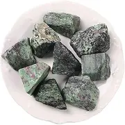 Beitmax Natural Red Green Beryl Crystal Chips Raw Stone Specimens - 2 Sizes (0.8-2in/2-5cm) for Aquarium, Terrarium, Plant Pot Decor, DIY Crafts - 2.2lb/1000g Pack,1.2~2in/2.2lb