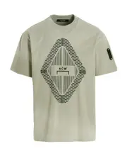 A-Cold-Wall* Gradient Logo Printed Crewneck T-Shirt S,XS Gray