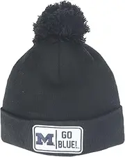 Zephyr Standard NCAA Officially Licensed Pom Beanie Patch Defer Black