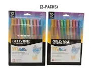 (2-PACK) Sakura Gelly Roll Pen Set Metallic Opaque -Medium Line 57370 (20 PENS)