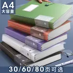 A4文件夾 資料冊 學生 試卷夾 資料收納冊 插頁 透明 多層 活頁 檔案夾 辦公文具