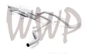 Dual Split Side CatBack Exhaust Muffler System 09-20 Toyota Tundra 5.7L No Tips (for: Toyota)
