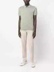 CANALI 1934 Light Beige Dress Pants Cotton Flat Front Regular Fit 38 (EU 56)