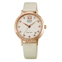 在飛比找蝦皮商城優惠-ORIENT東方錶 女永恆耀眼時尚機械錶 絹布錶帶款 白色 