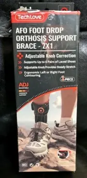AFO Foot Drop Brace for Walking With Shoes Support Brace Adjustable Knob