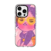 iPhone 16 Pro Clear Case MagSafe Compatible Lady Bolt By Mel Stringer