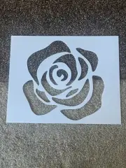 Rose one stencil paint/trace/drawing Size 8x10 reusable All sizes face