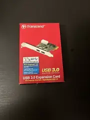 New Transcend TS-PDU3 2-Port USB 3.0 5Gbps Superspeed PCI-e x1 Expansion Card